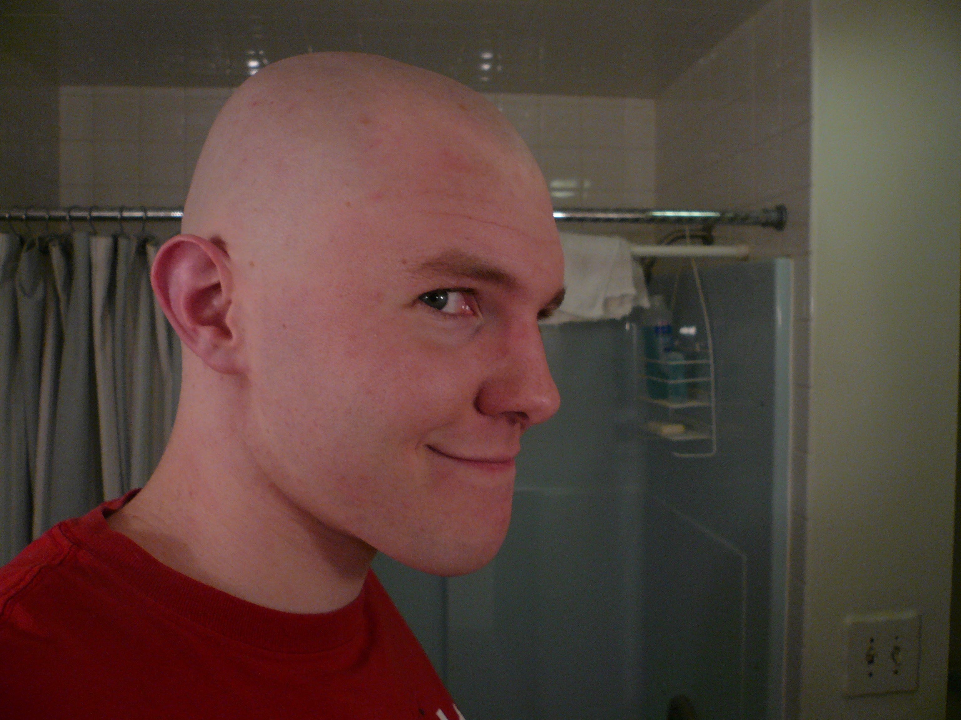 Bald Head Latex Porn - My head was shaved bald - New porn
